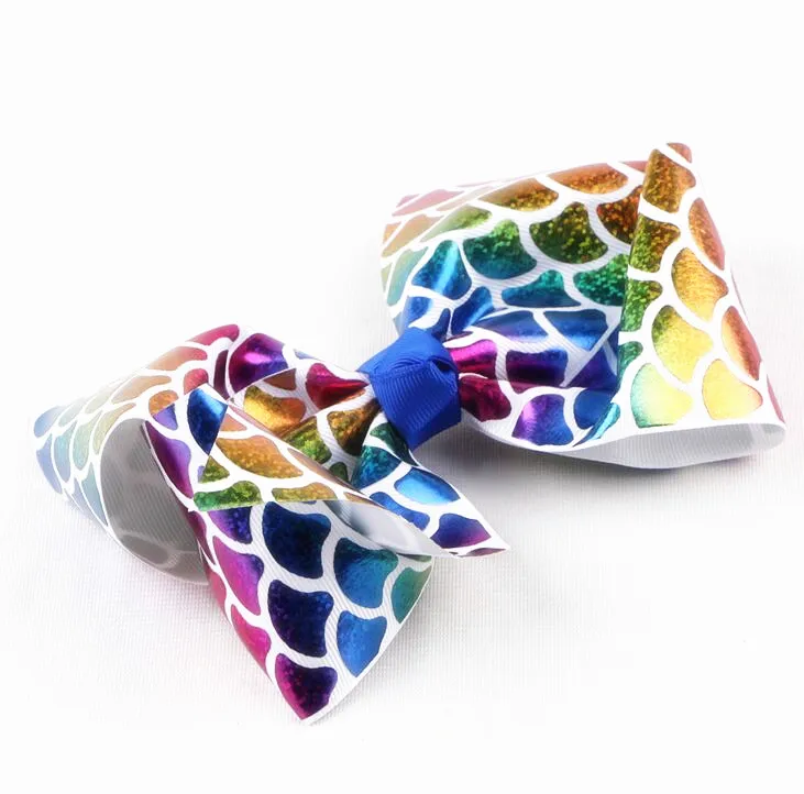 fish skin ribbon hairbow1