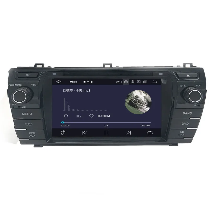 Автомобильный мультимедийный плеер Android 9 0 ОЗУ 4 Гб 2 Din для Toyota Corolla 2013 2014 2015 2016 DVD