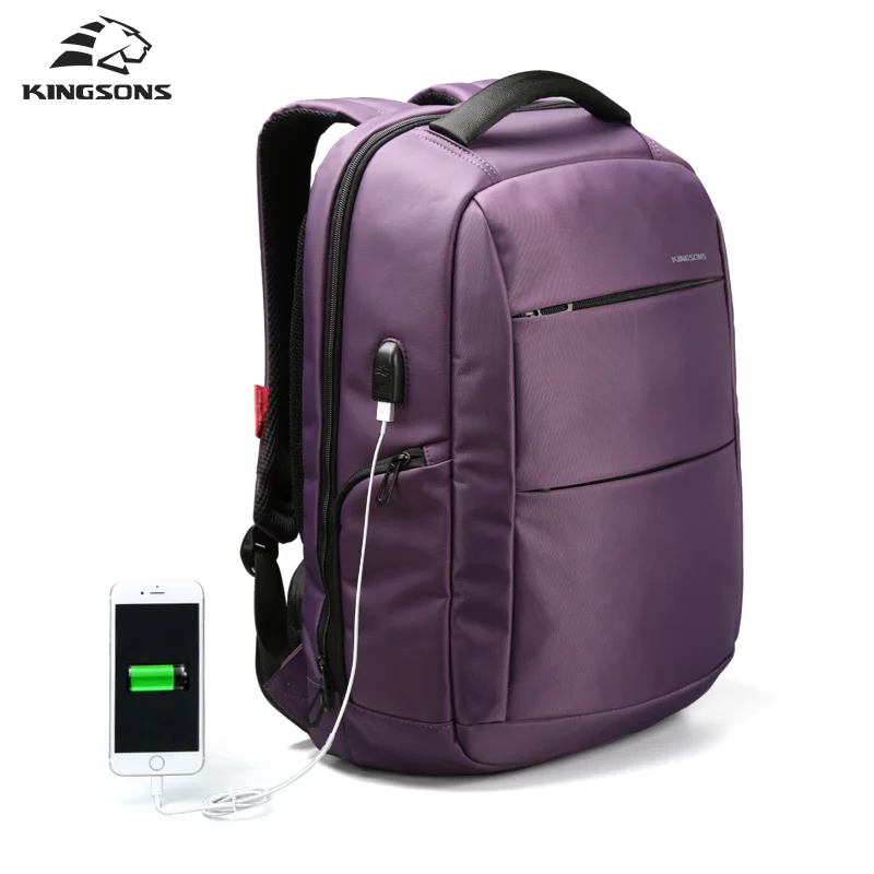 

Kingsons External Charging USB Function 15.6 inch Laptop Backpack for Women Anti-theft Men Business Dayback Travel Bag