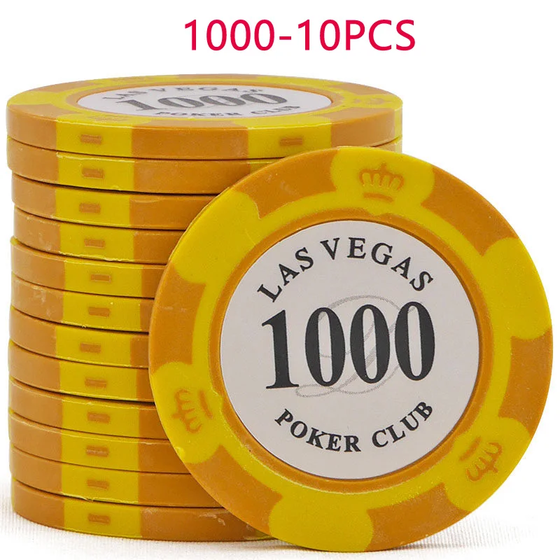 Новое поступление! Фишки для покера, 14 цветов, профессиональные фишки для покера Pokerstars, европейские фишки для покера, набор 40*3,5 мм, 14 г - Цвет: 1000-10pcs