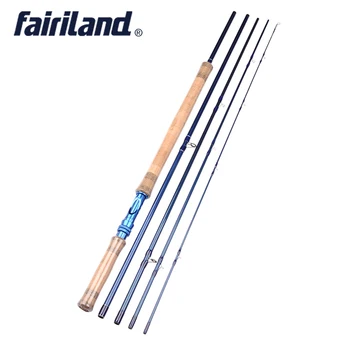 

Fairiland 5 Sections 11.2ft 6#/7# Fly Fishing Rod 200g/7oz IM7 Carbon Saltwater/Freshwater Blue Fly Rod