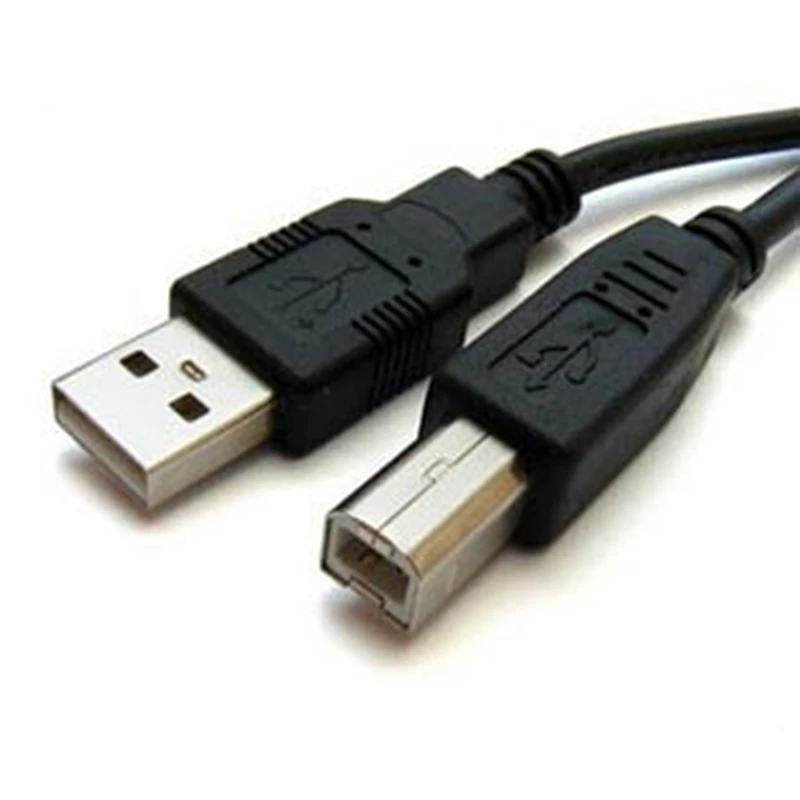 GOWOS 50 Pack Type A Male to Type B Male USB 2.0 Printer/Device Cable Black 3 Feet 