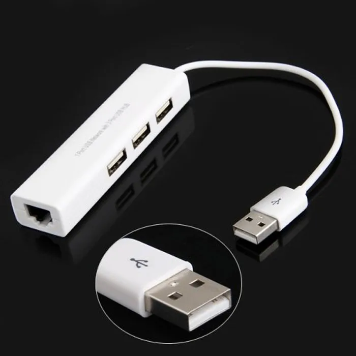 Горячая Распродажа Модный USB для RJ45 Lan карта Ethernet сетевой адаптер кабель+ 3 порта концентратор для Win 8 7 XP очень хороший