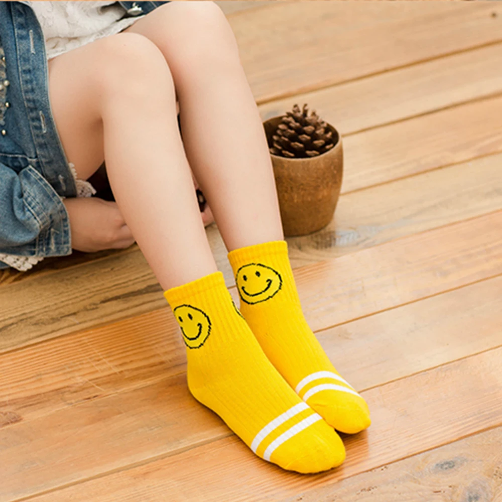5 пар/лот, модные носки для маленьких мальчиков и девочек Детские хлопковые нескользящие Зимние Теплые Носки с рисунком для детей, милые носки