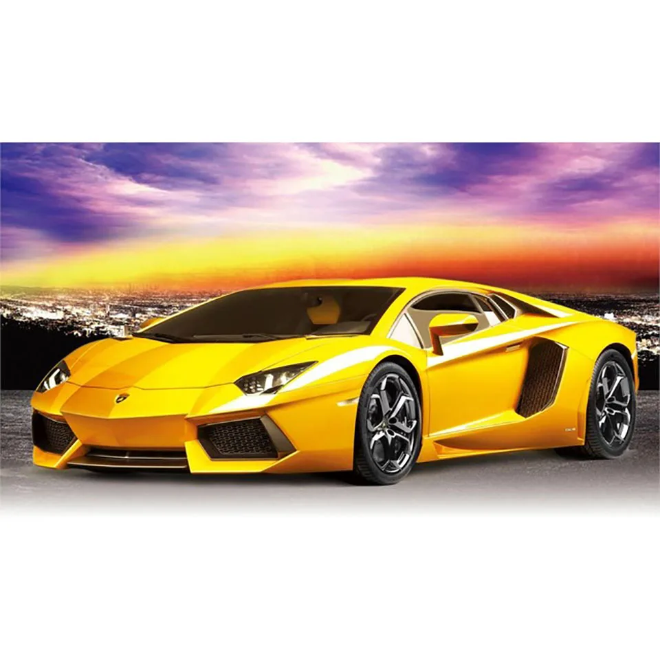 

Yellow Cool Sports Car Full Square/round Drill 5D Diamond Sale Handmade Embroidery DIY Pictures Cross Stitch Gift Home Decor