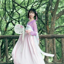Chinese style women's waist waist skirt skirt embroidered Hanfu confrontation student dress dress stage performance clothing цена Chinese style women's waist waist skirt skirt embroidered Hanfu confrontation student dress dress stage performance clothing цены онлайн