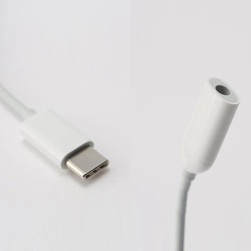 Оригинальный аудиоадаптер Xiaomi со штекером Type C на гнездо 3 5 мм наушники Aux Mi6 Mi 6 A2