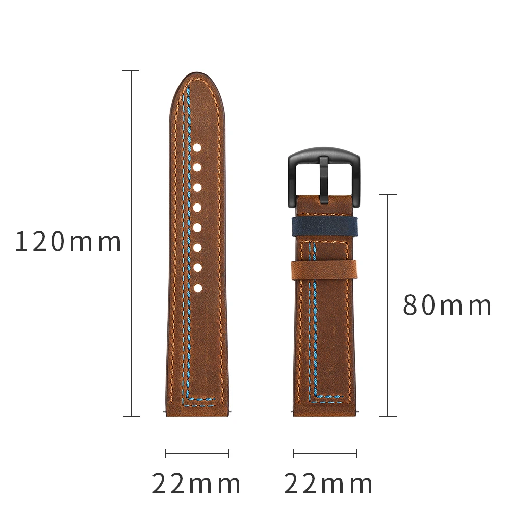 3 цвета ремешок для samsung Galaxy Watch 46 мм кожаный ремешок для samsung gear S3 классический Frontier 22 мм ремешок для часов