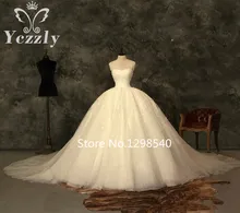 Vestido De Noiva Princesa 2017 Real Photos Sweetheart Ball Gown Puffy Lace Applique Crystal Wedding Gown Long Bridal Gown RW271