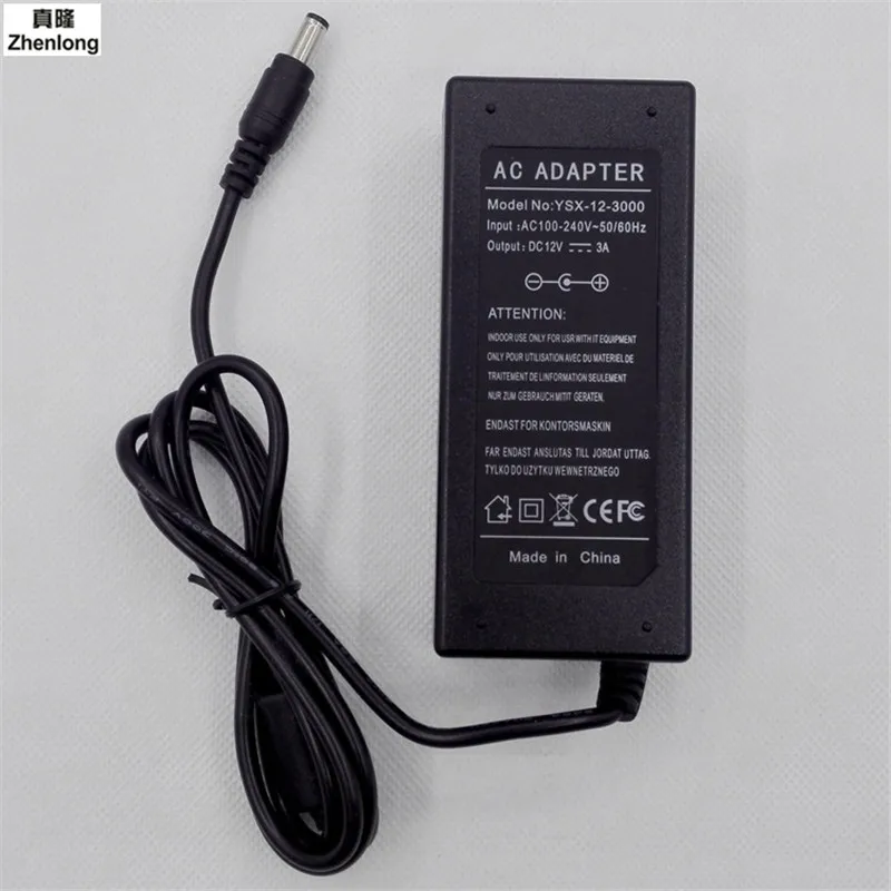 

12V3A Light strips Power Adapter 36W