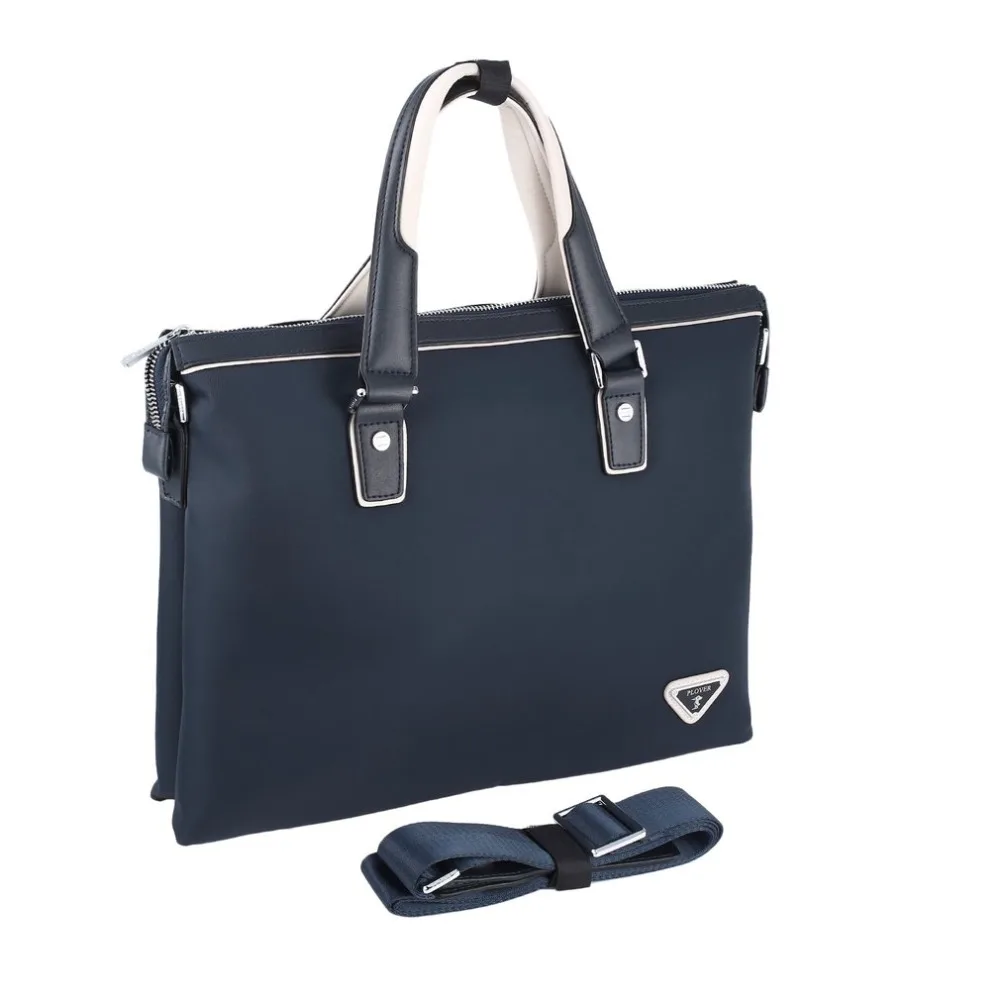 

Plover Trendy Solid Color Business Tote Bag Waterproof Zippered Hand Bag with Portable Handles Unisex GD9858-5L