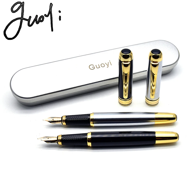 

Guoyi brand A055 0.5mm ink pen Stationery Office School Supplies Pens, Pencils & Writing Supplies gift metal Fountain Pens