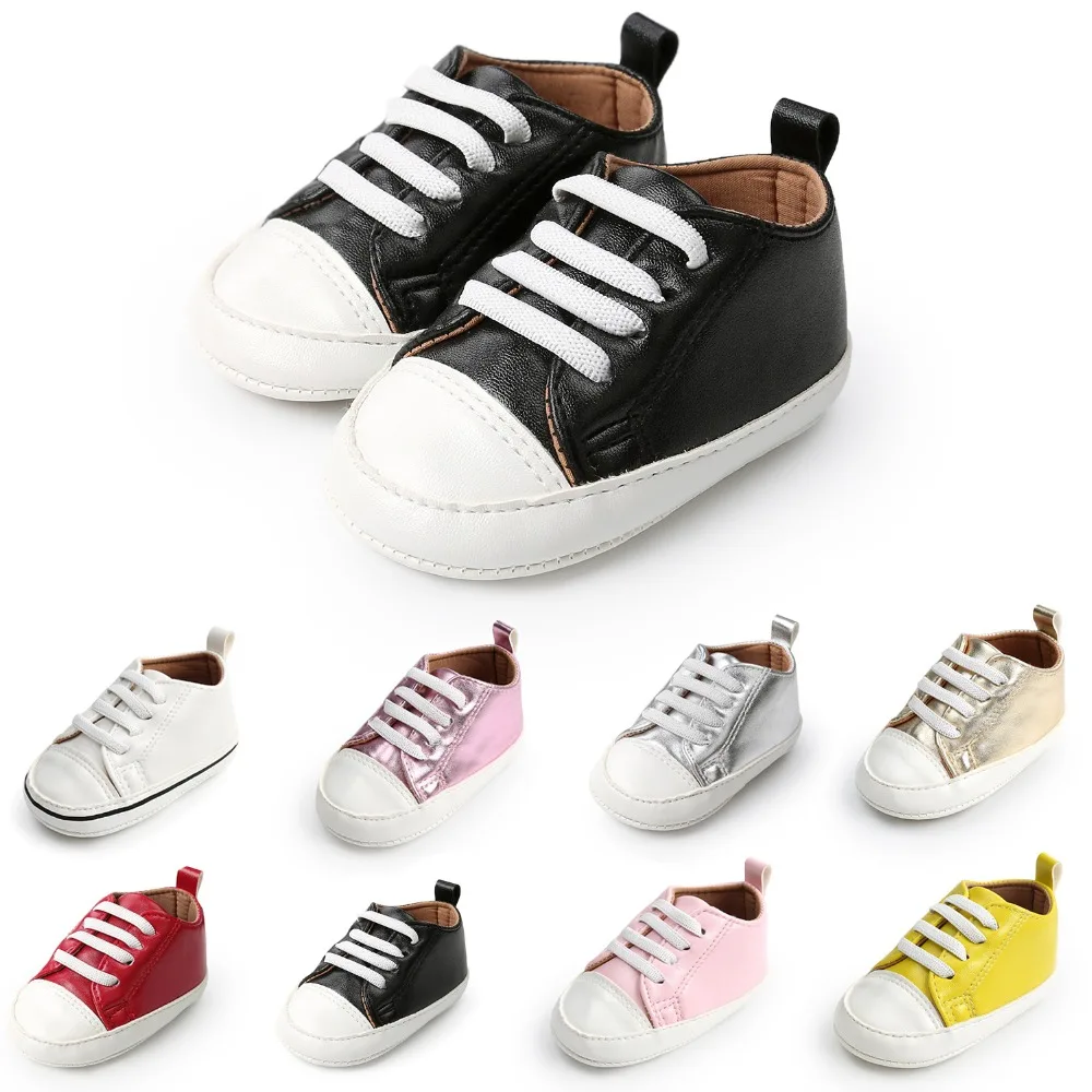 

2019 New Infant First Walker Toddler Born Baby Boys Girls Soft Sole Crib Casual Shoes Sneaker 0-12M First Walkers