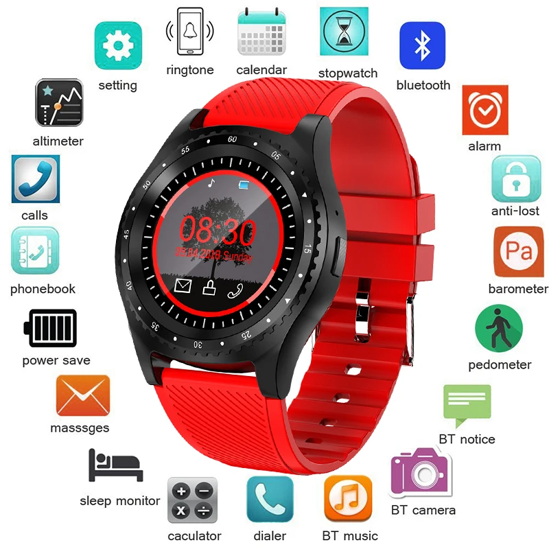

LIGE Newest Smart Watch Men Women Bluetooth Touch Screen Waterproof Sports Smartwatch Support SIM Card Reloj inteligente +box