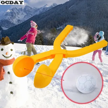

1PC Winter SnowBall Maker Sand Mold Tool Kids Toy Snow Scoop Maker Snow ball Clamp Clip Outdoor Sports for Children Toys Random