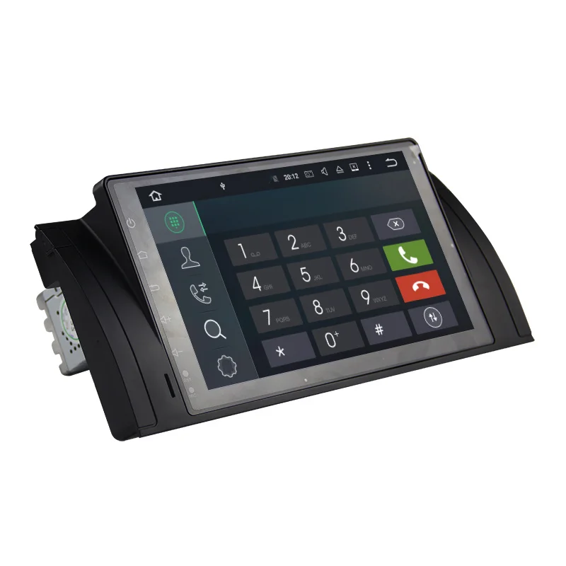 Sale Eunavi Quad Core 9 inch Android 9.0 PC 1 Din Car Radio GPS Radio Stereo For BMW E53 E39 X5 Support TV 3G WiFi OBD DVR Bluetooth 4