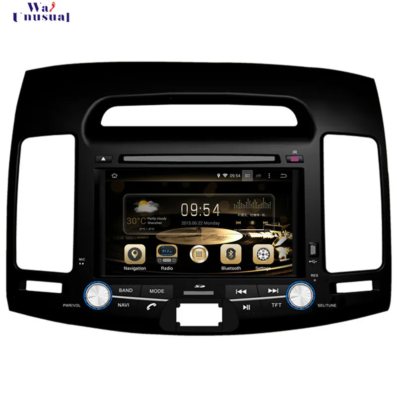 

WANUSUAL 7Inch Quad Core 16G Android 5.1 Car Radio Player for Hyundai Elantra 2007 2008 2009 2010 2011 with GPS BT Wifi 1024*600