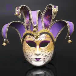Креативная Маскарадная маска вечерние клоун вечеринка маска косплей маска полная маска с колокольчиком вечерние Опора поставка