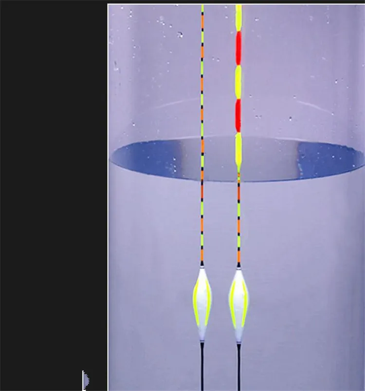 15 шт./резиновые поплавок плавающий карандаш для глаз рыбы дрейф плоский хвост треугольник флуоресцентный увеличение буй снасти
