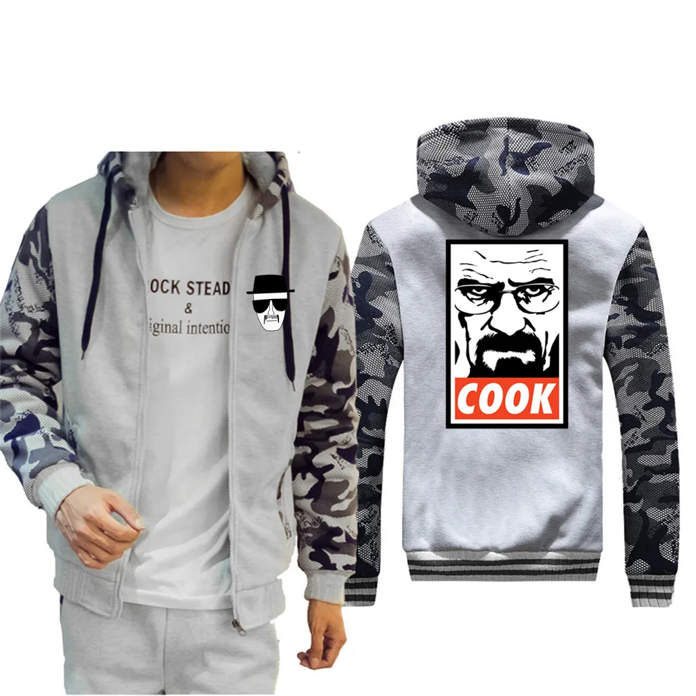 Heisenberg Walter Breaking Bad Camouflage 2019 куртка-бомбер мужская хип-хоп куртка в уличном стиле |