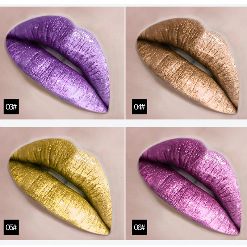 18-cor-Glitter-Lip-Gloss-L-bios-Batom-L-quido-Prova-D-gua-de-Metal-Metallic (3)