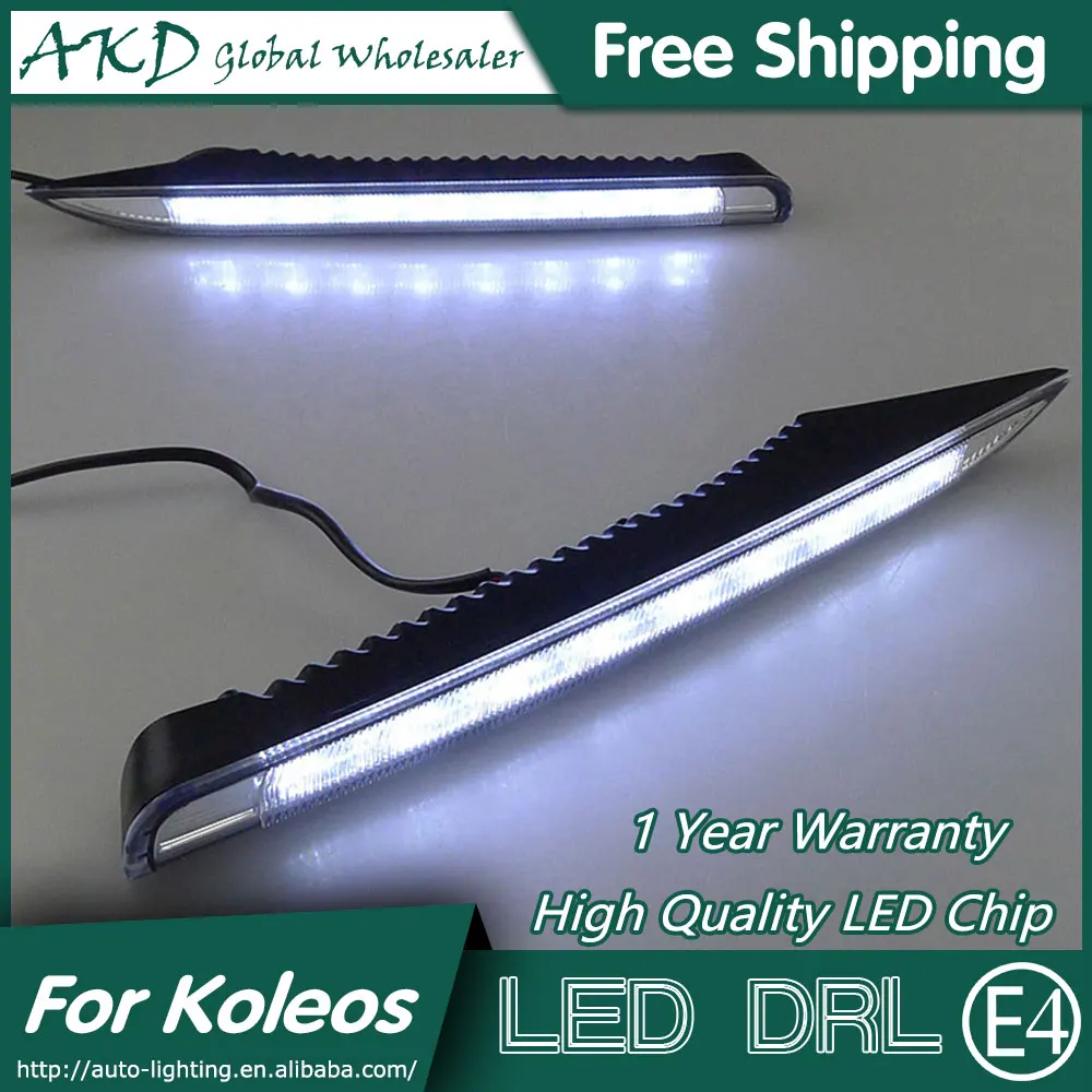 

AKD Car Styling LED Fog Lamp for Renault Koleos LED DRL 2012-2014 LED Running Light Fog Light Parking Accessories