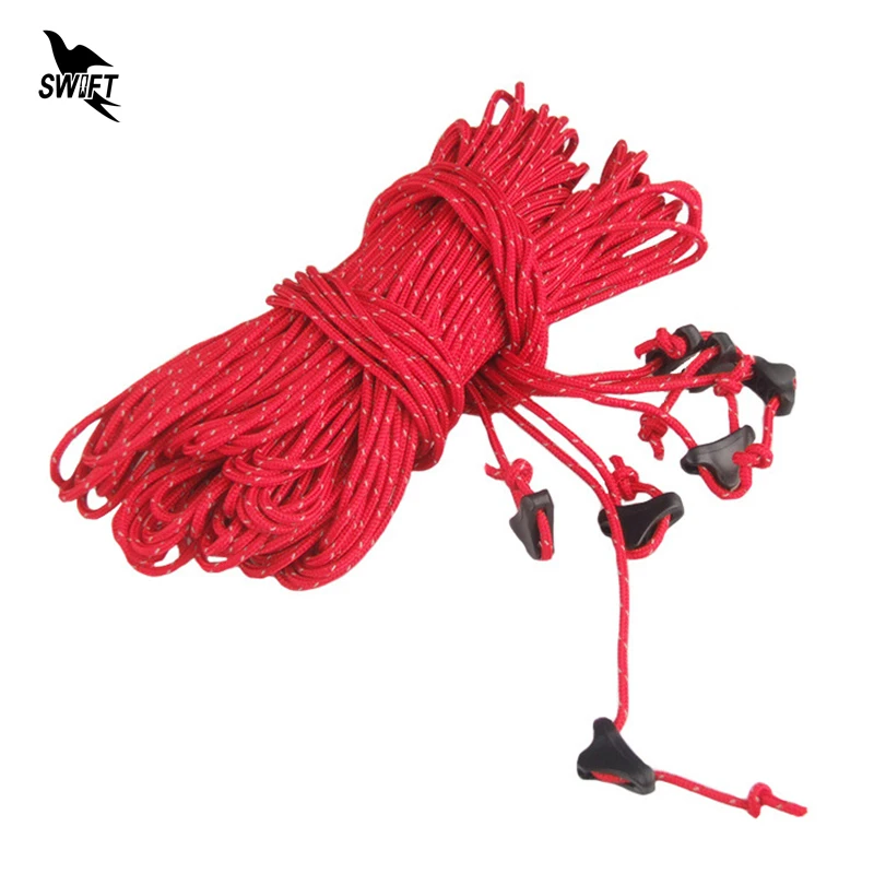 10M 2.25MM Diameter Outdoor Strong Guyline Tent Accessories Awning Guy