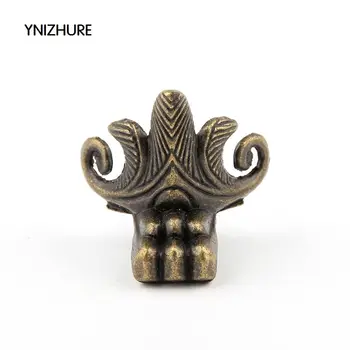 

10pcs Antique corner 31*31mm Brass Leg Corner Protector Antique Jewelry Wood Box Feet Decorative Corners For Home Decorations