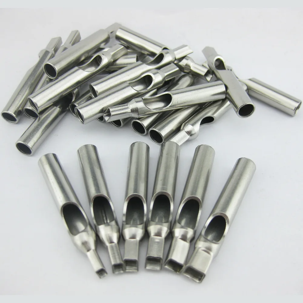 

Lot Of 5PCS 5/7/9/11/13/15M Flat Closed Box Shape Magnum Tattoo Stainless Steel Tips Supply