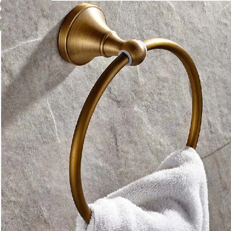 Free Shipping Wholdsale And Retail Antique Brass Bathroom Towel Rack