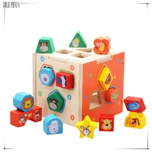 Форма сопряжения с персонажами мультфильмов, животное, интеллект, коробка, детская головоломка, ребенок 1-2-3 лет, игрушка-конструктор