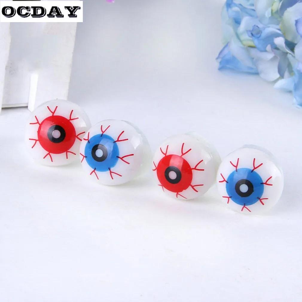 

Halloween Novelty LED Eyeball Strawberry Emoji Ring Terror Flashing Ring Finger Light Personality Exaggerated Jewelry Accessory