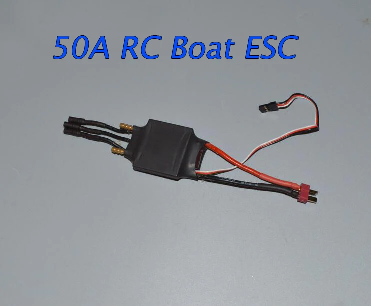 

Free Shipping 50A RC Boat Regulator Brushless ESC Electric Speed Controller Two-way with Backwards Function Water Cooling ESC