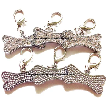 

Having Stocks! Custom Bone Shaped Dog Tag Dog Pet Name Tag,Rhinestone Id Tag Pendant,Free Shipping