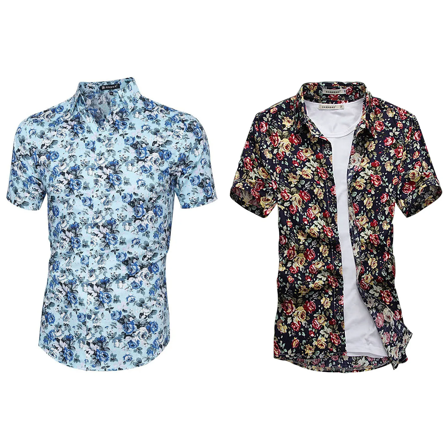 mens short sleeve button up shirt pattern