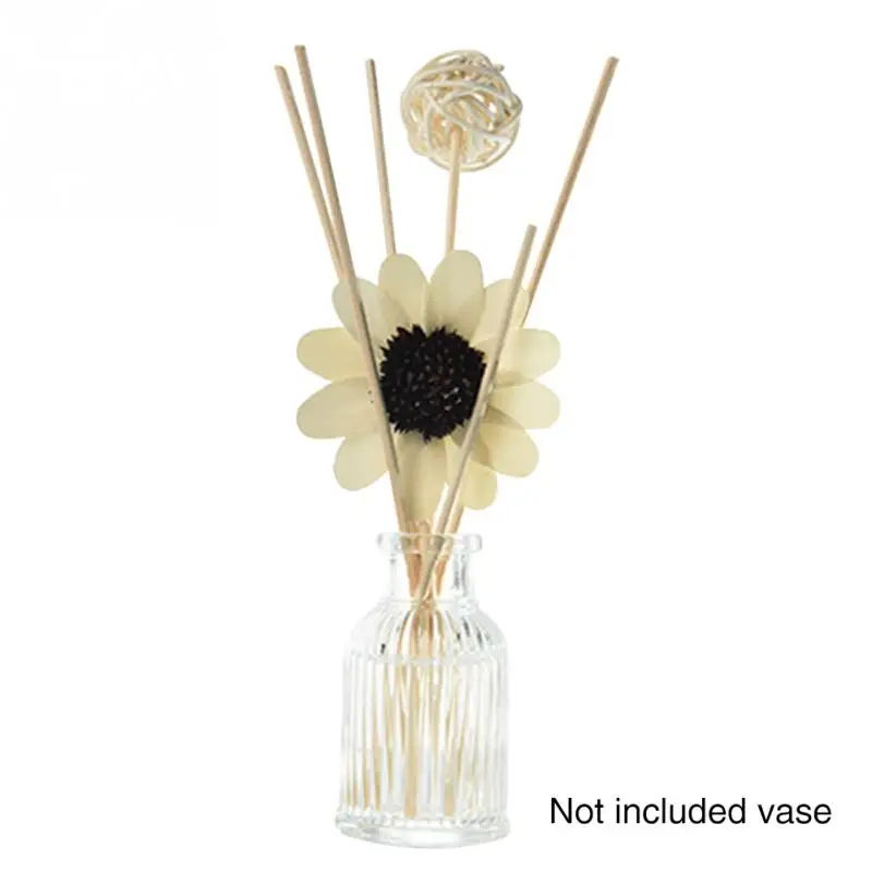 Aroma Sun Flower Decor Reed Diffuser Set Aromatherapy Stick Gift Rattan Ball Office Fragrance Fresh Air Diffuser For Spa Hotel