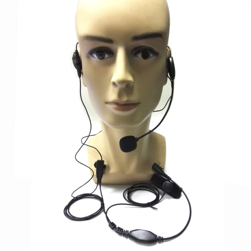 2 Pin Earpiece Mic Finger PTT Headset for Kenwood Baofeng UV-5R 777 888s WOUXUN HYT PUXING two way radio walkie talkie (8)