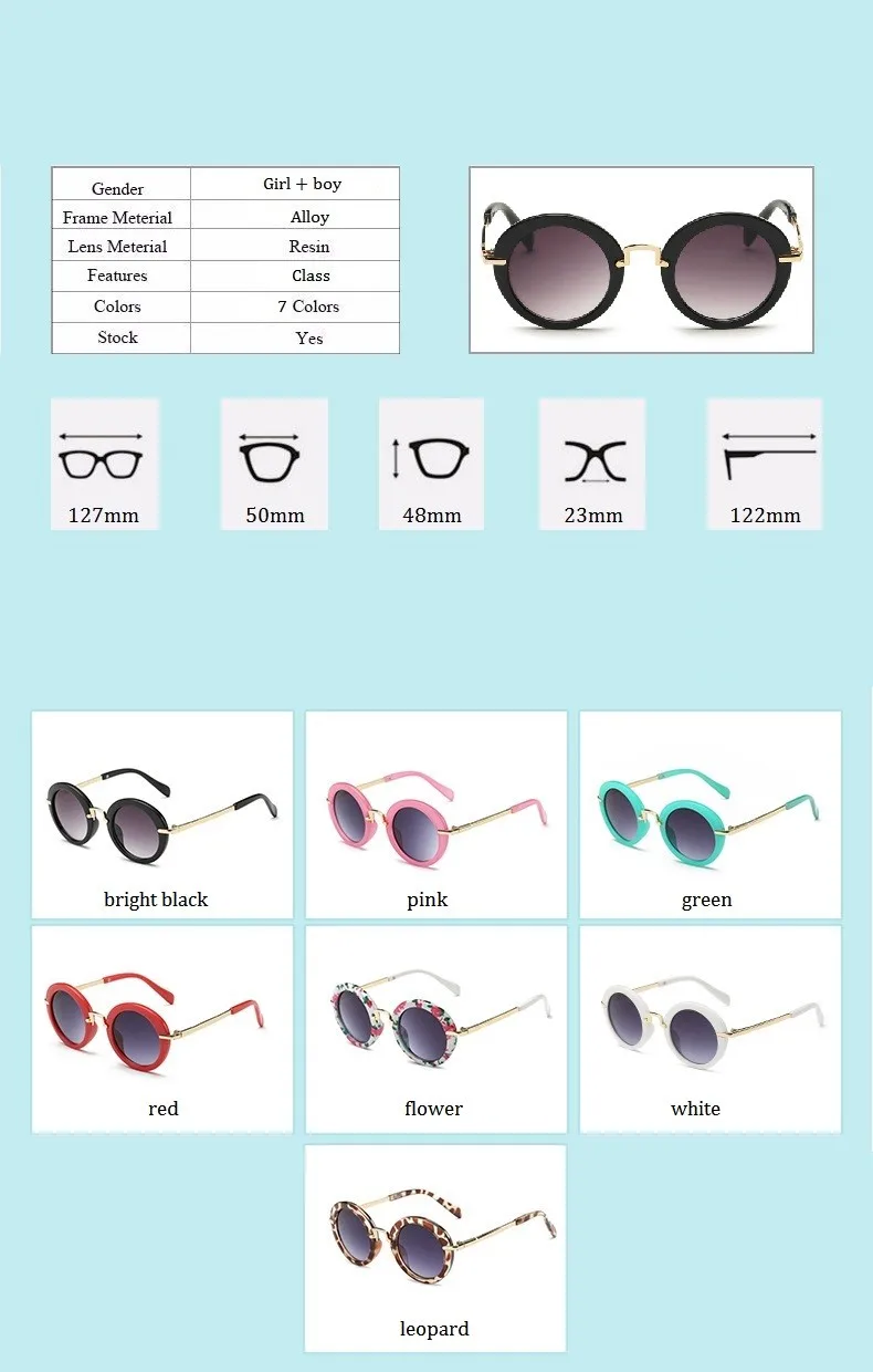 Модные круглые детские солнцезащитные очки, детские солнцезащитные очки, анти-УФ, Детские винтажные очки для девочек, крутые UV400 oculos infantil de sol
