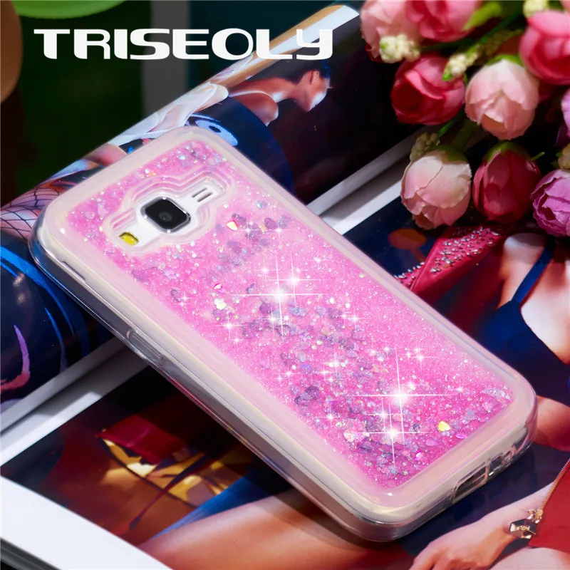 

TRISEOLY Quicksand TPU Phone Case For Samsung Galaxy Core Prime G3608 G3609 G361F G360H G360F LTE SM-G3606 G361H Cover Shell