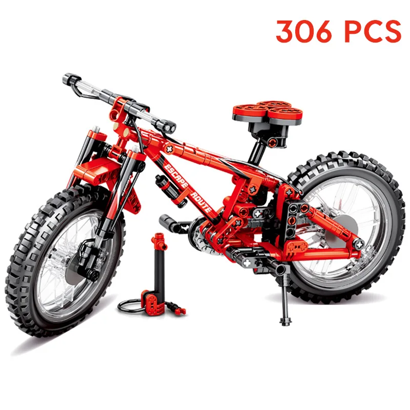 Bicycle Building Block set Finger Bicycle Toys for Children Compatible LegoINGly Technic models to build adults