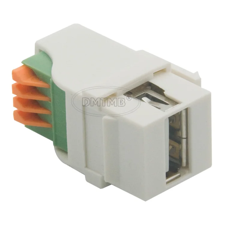 

New style keystone USB 2.0 with backside screw connector