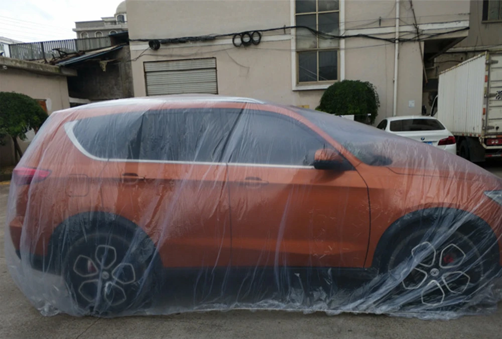 Шт. 1 шт. Одноразовая крышка автомобиля может быть настроена водостойкая легкая и удобная прозрачная пластиковая краска-распылитель