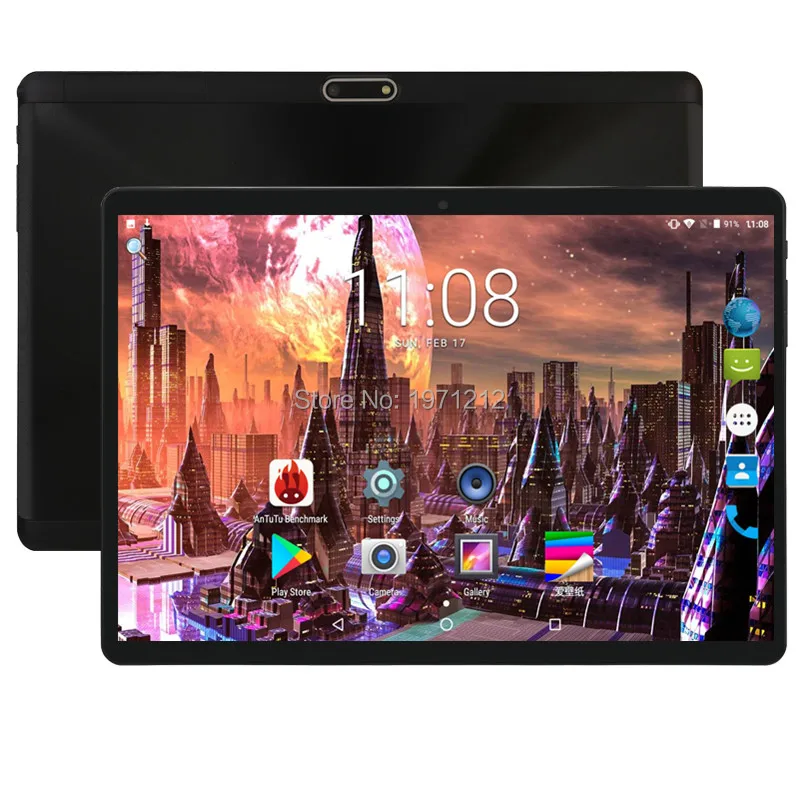 Новый Android 8,0 OS 10-дюймовый планшетный ПК Deca Core 4 Гб ram 64 Гб rom 10 ядер 1280*800 ips 2.5D стекло экран таблетки 10,1 подарок