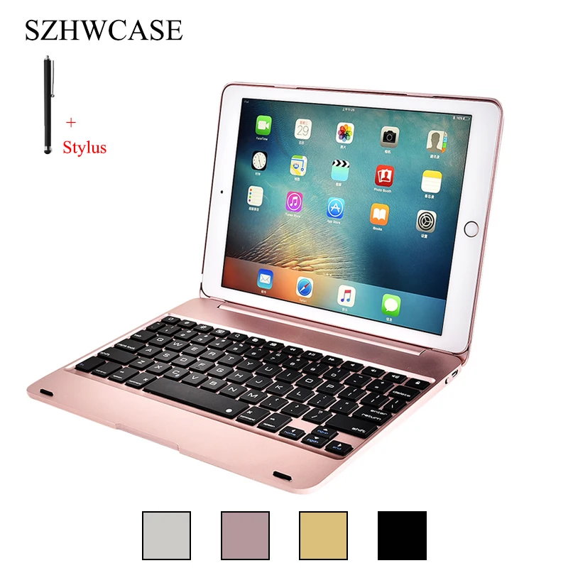 

For iPad Pro 9.7 inch 2016 Wireless Bluetooth Keyboard Case For iPad Pro 9.7(2016) Tablet PC Flip Stand Cover +Stylus