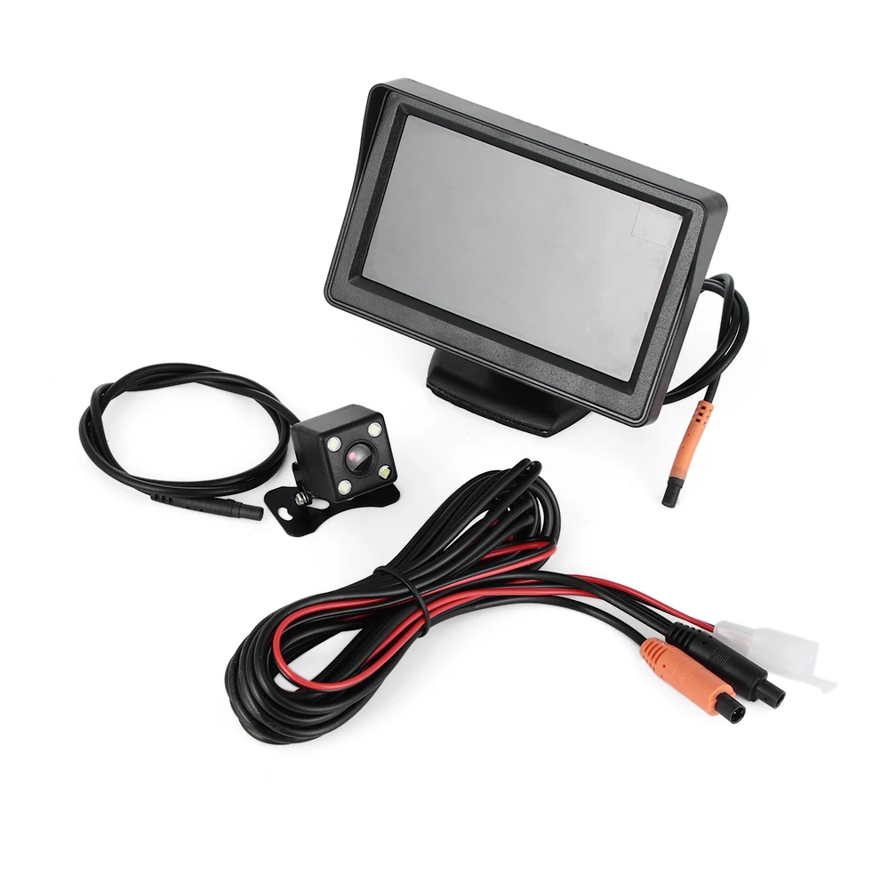 

2 In1 Car Parking System Kit 4.3" TFT LCD Color Rearview Display Monitor + Waterproof Reversing Backup Rear View Camera