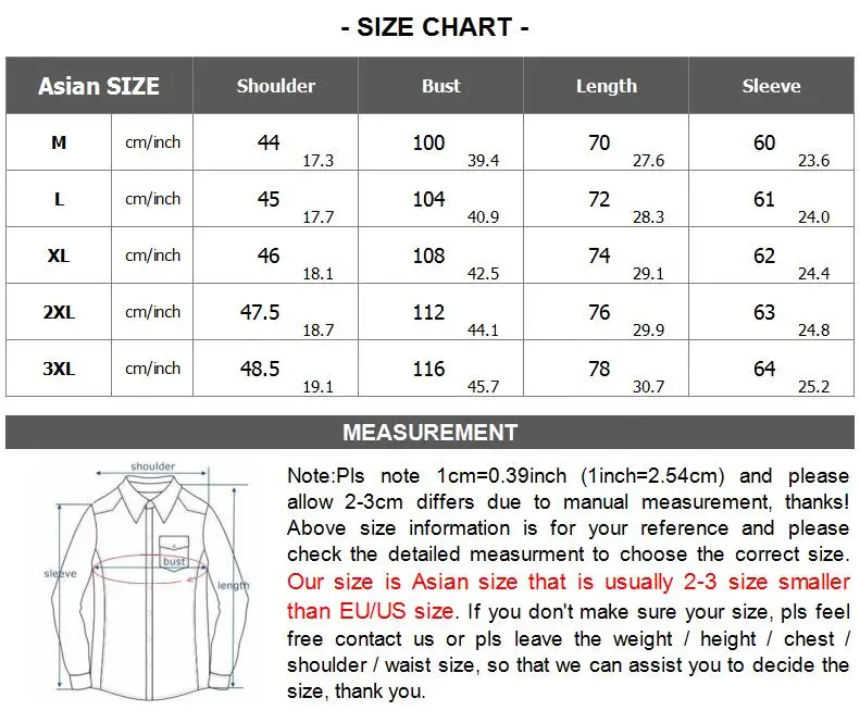 ZC SHIRT SIZE