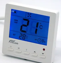 Цифровой ШИНЫ MODBUS RS485 термостат регулятор температуры с фанкойл