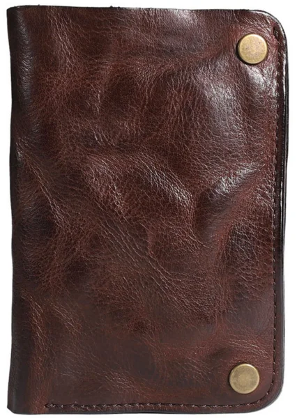 

Vintage Men Pleated Rivet Genuine Leather Wallets Coin Pocket Card Holder Short Slim Purses Male Hasp Clutch Money Bags D480