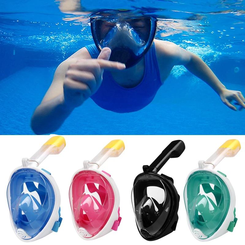 

2018 new hot Underwater Scuba Anti Fog Full Face Diving Mask Snorkeling Set Respiratory masks Safe and waterproof