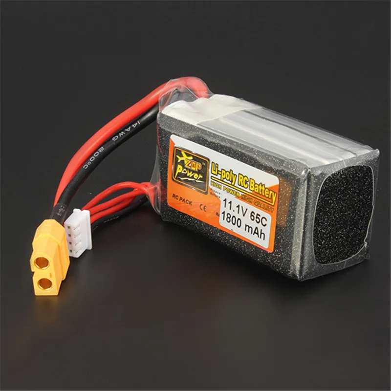 ZOP power LiPo аккумулятор 11,1 V 1800mAh 65C 3S Lipo аккумулятор XT60 разъем для радиоуправляемого квадрокоптера дрона вертолета автомобиля самолета